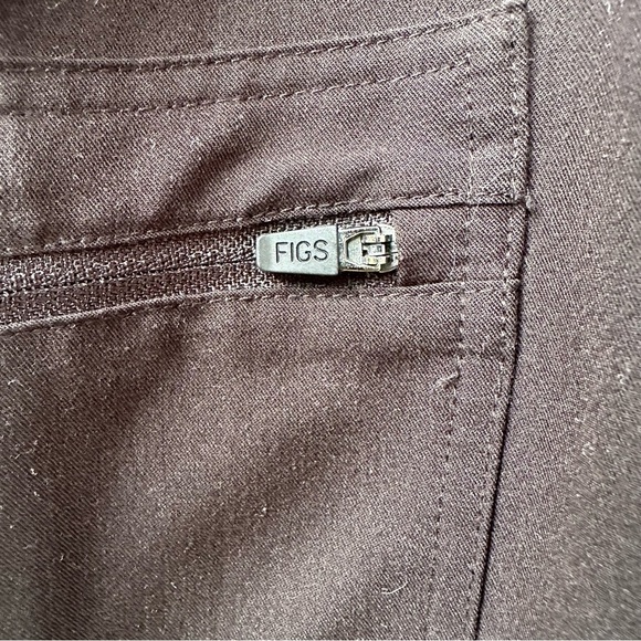 FIGS Zamora Jogger Scrub Pants Black M 6 Pockets Yoga Waistband Slim Fit - Picture 5 of 13